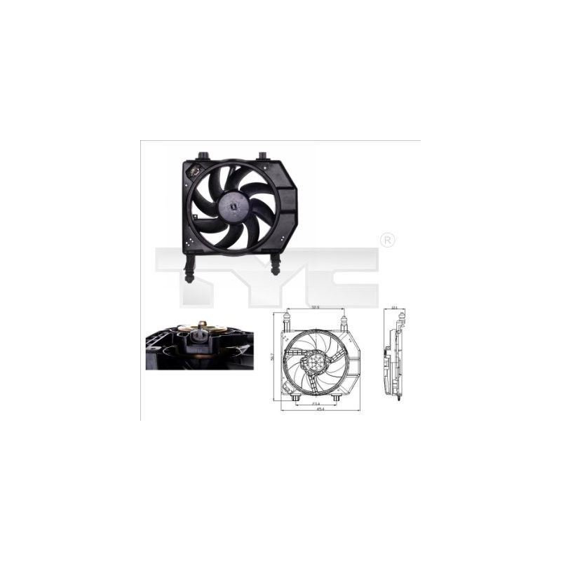 Ventilateur (refroidissement moteur) TYC