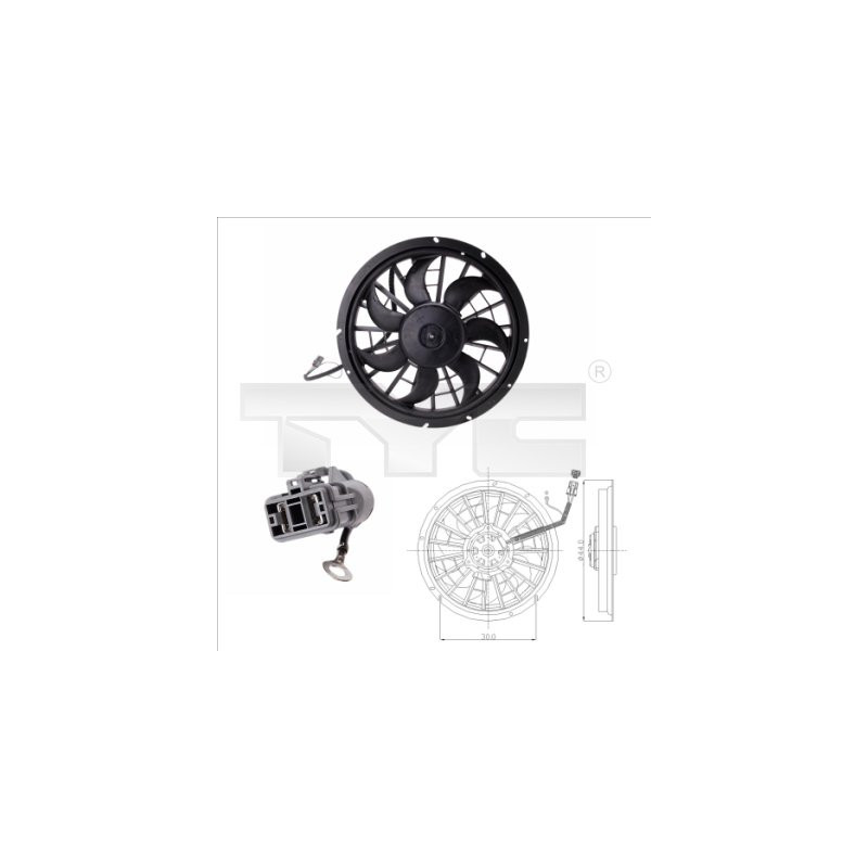 Ventilateur (refroidissement moteur) TYC