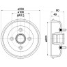 Tambour de frein MINTEX