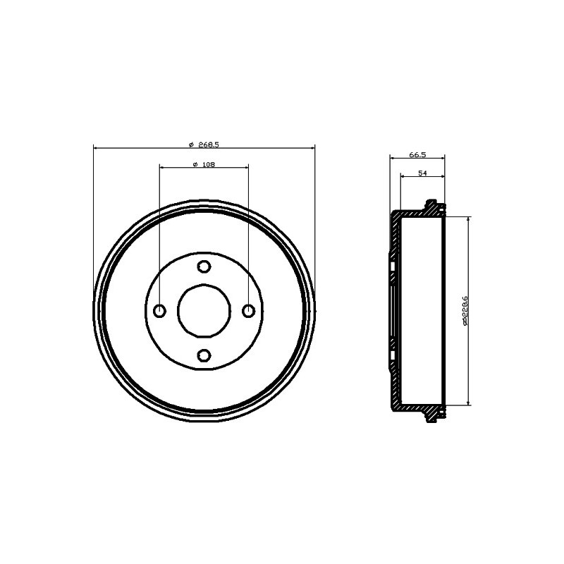 Tambour de frein MINTEX