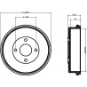 Tambour de frein MINTEX