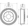 Tambour de frein MINTEX