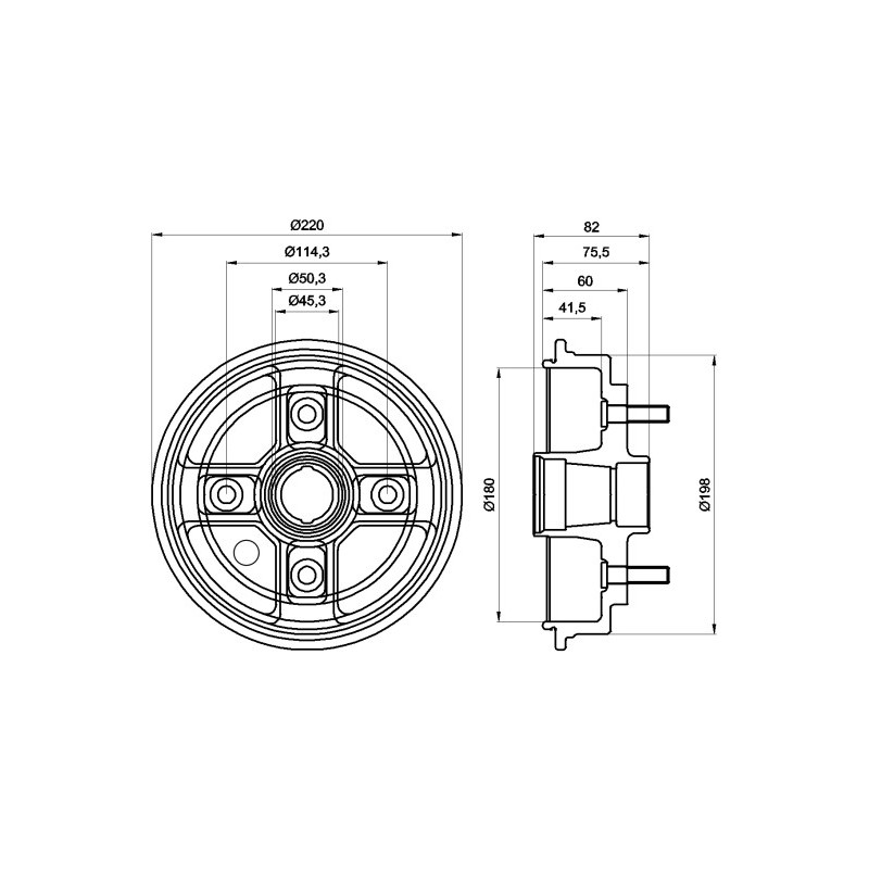 Tambour de frein MINTEX