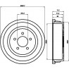 Tambour de frein MINTEX