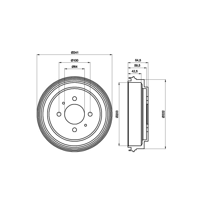 Tambour de frein MINTEX