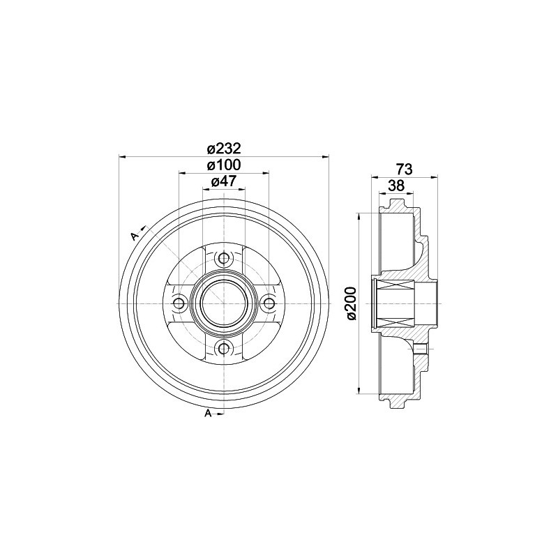 Tambour de frein MINTEX