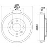 Tambour de frein MINTEX