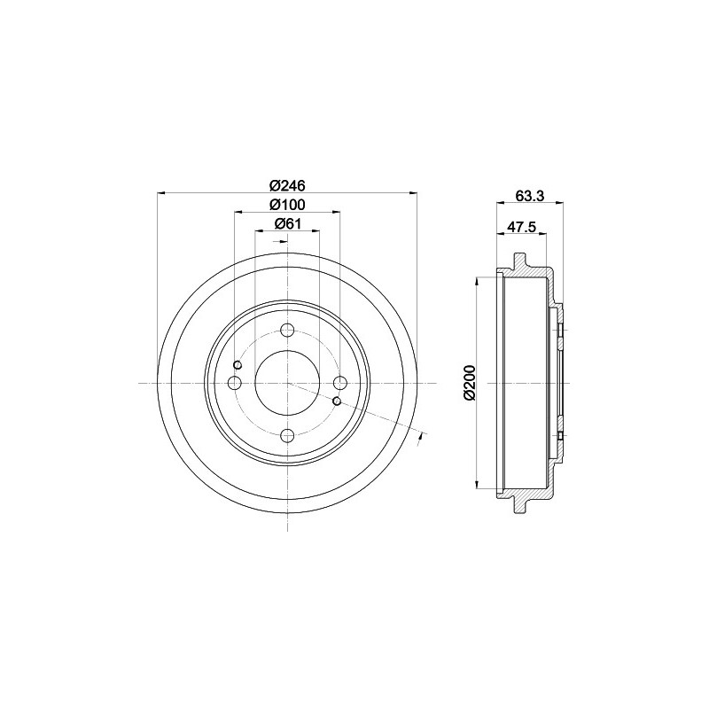 Tambour de frein MINTEX