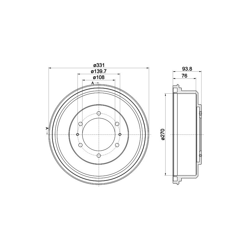 Tambour de frein MINTEX