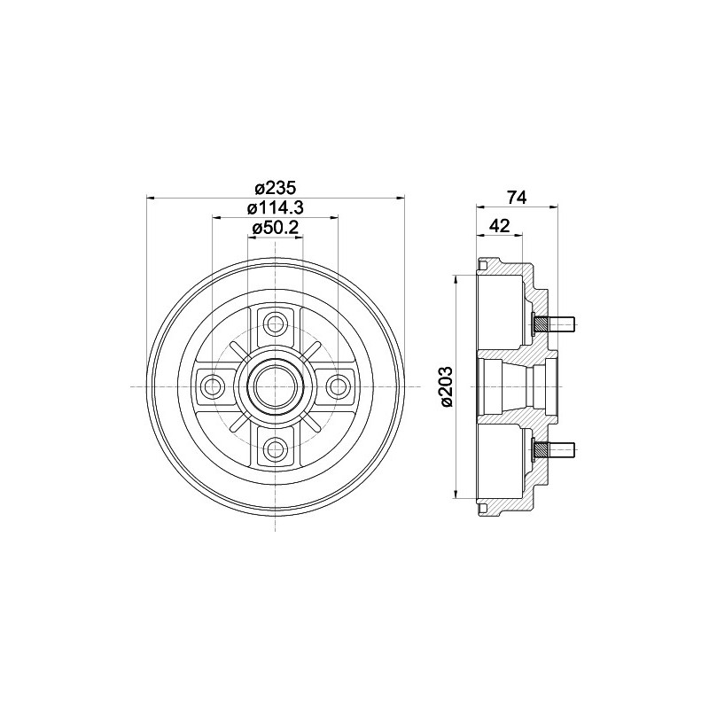 Tambour de frein MINTEX