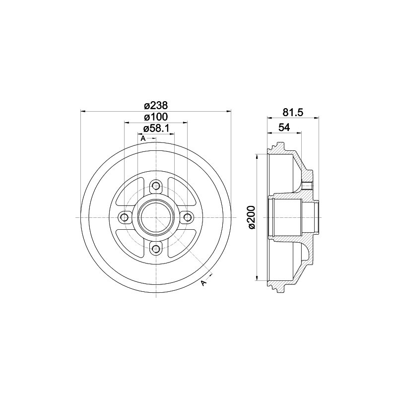 Tambour de frein MINTEX