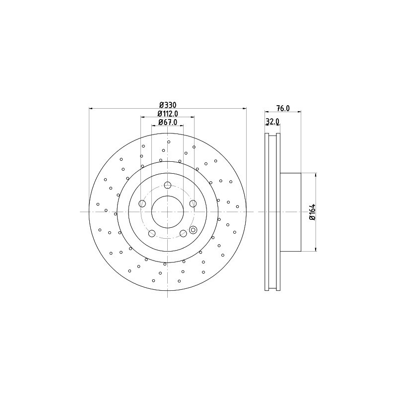 Disque de frein à l'unité MINTEX