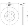 Jeu de 2 disques de frein MINTEX