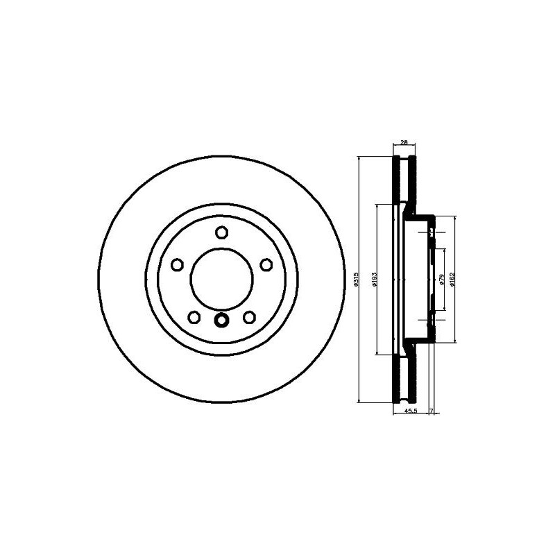 Jeu de 2 disques de frein MINTEX