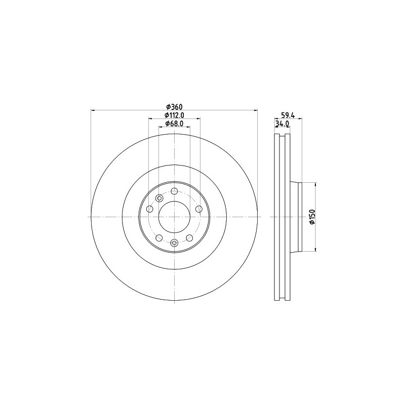 Disque de frein à l'unité MINTEX