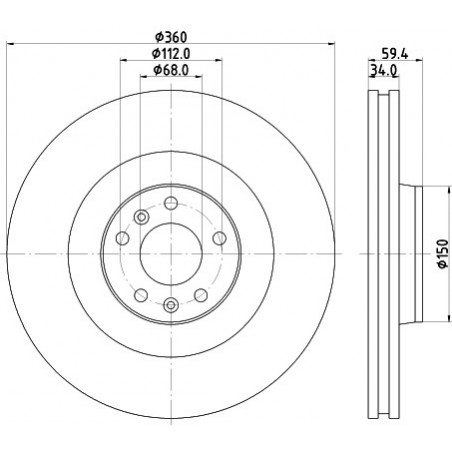 Disque de frein à l'unité MINTEX