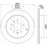 Jeu de 2 disques de frein MINTEX