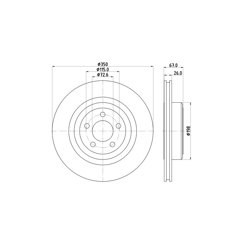 Disque de frein à l'unité MINTEX