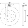 Jeu de 2 disques de frein MINTEX