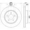 Jeu de 2 disques de frein MINTEX