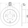 Jeu de 2 disques de frein MINTEX