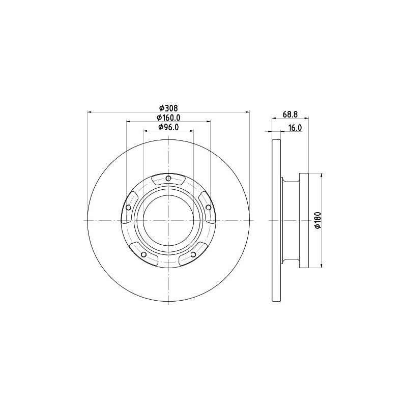 Disque de frein à l'unité MINTEX