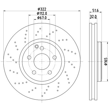 Disque de frein à l'unité MINTEX