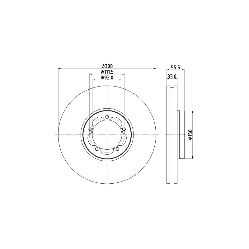 Disque de frein à l'unité MINTEX