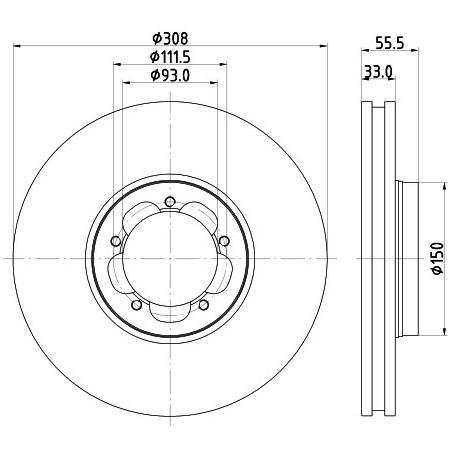 Disque de frein à l'unité MINTEX