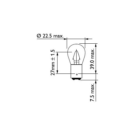 Ampoule (feu arrière / feu clignotant) PHILIPS