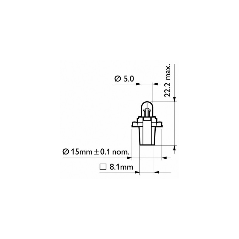 Ampoule (éclairage des instruments) PHILIPS