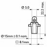 Ampoule (éclairage des instruments) PHILIPS