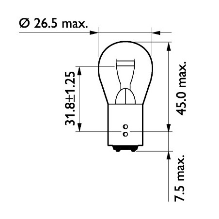 Ampoule (feu arrière / feu clignotant) PHILIPS