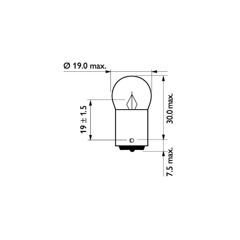 Ampoule (feu arrière / feu clignotant) PHILIPS