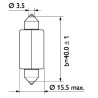 Ampoule (feu éclaireur de plaque) PHILIPS