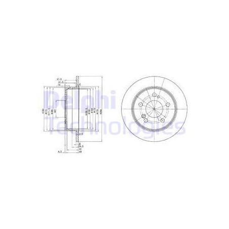 Disque de frein DELPHI