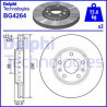 Jeu de 2 disques de frein DELPHI