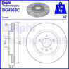 Jeu de 2 disques de frein DELPHI