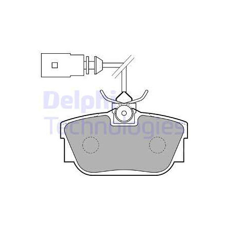Jeu de quatre plaquettes de frein à disque DELPHI