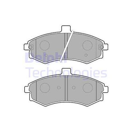 Jeu de quatre plaquettes de frein à disque DELPHI