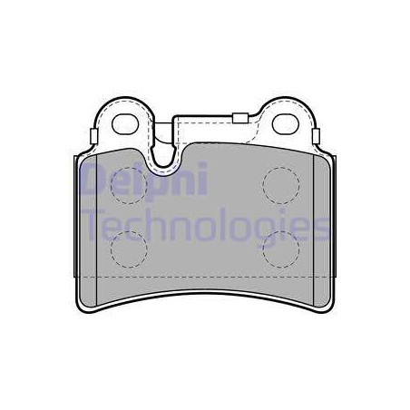 Jeu de quatre plaquettes de frein à disque DELPHI