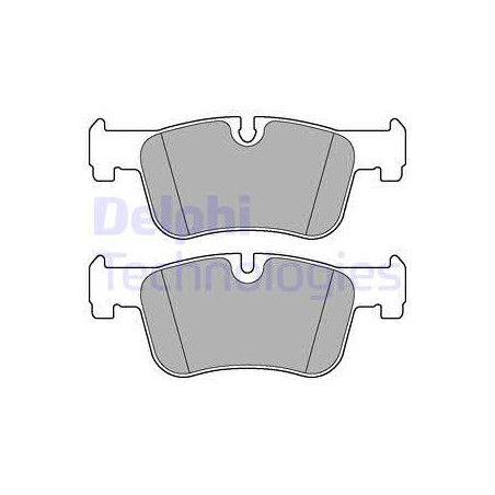 Jeu de quatre plaquettes de frein à disque DELPHI