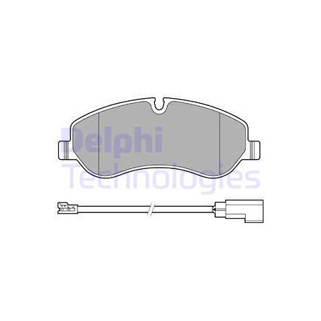 Jeu de quatre plaquettes de frein à disque DELPHI