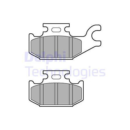 Jeu de quatre plaquettes de frein à disque DELPHI