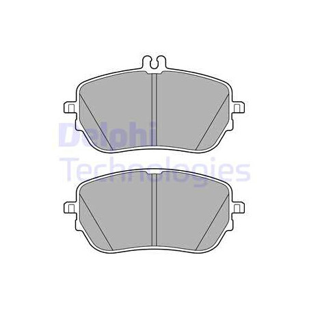 Jeu de quatre plaquettes de frein à disque DELPHI
