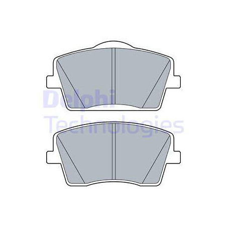 Jeu de quatre plaquettes de frein à disque DELPHI