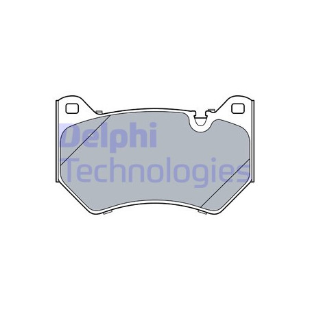 Jeu de quatre plaquettes de frein à disque DELPHI