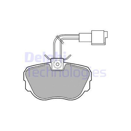 Jeu de quatre plaquettes de frein à disque DELPHI