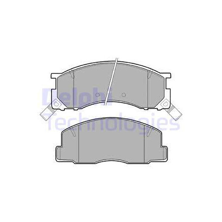 Jeu de quatre plaquettes de frein à disque DELPHI