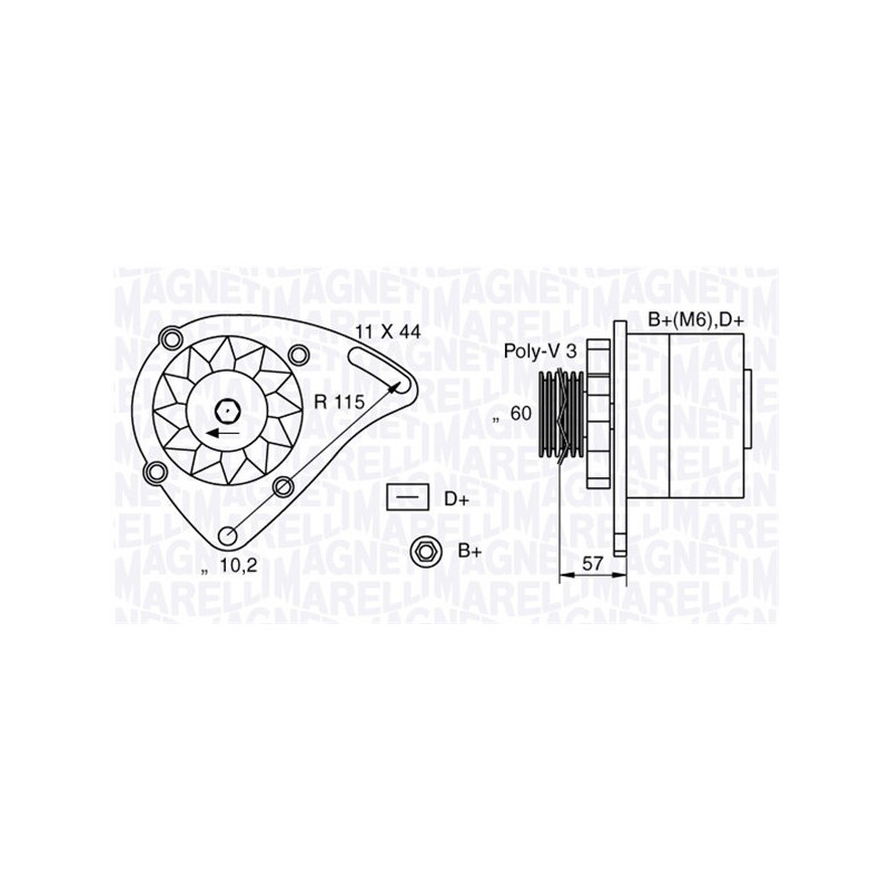 Alternateur MAGNETI MARELLI